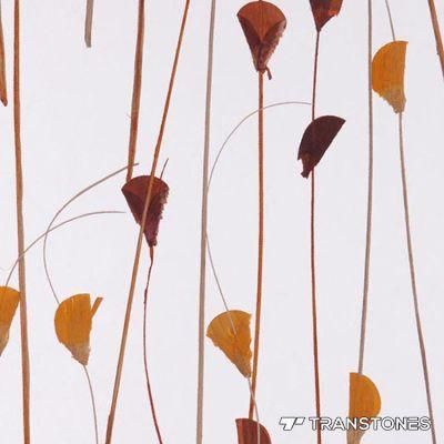 Translucent Leaves Pattern PETG Acrylic Office Door Panel