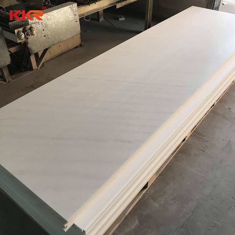 Vein Solid Surface Resin Stone Bathroom Slab for Kitchen Countertop