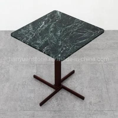 Modern Style Natural Marble Square Dining Room Tables