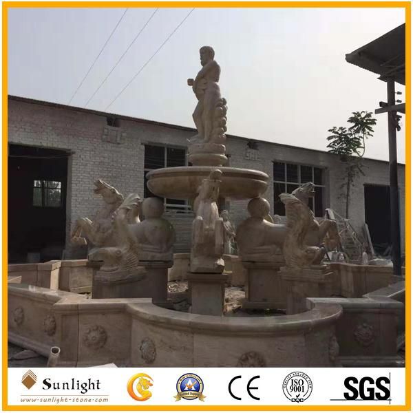 High Quality Natural Chinese Marble Carved Outdoor Stone Fountain