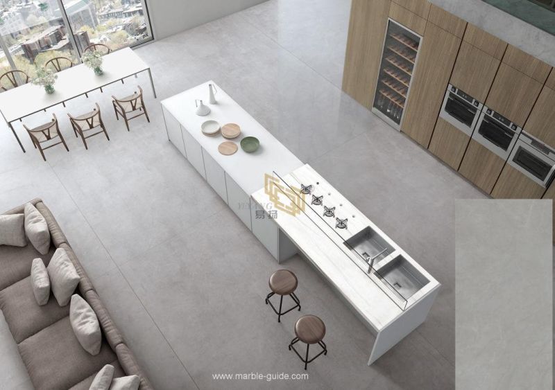 Gray Sintered Stone Thin Slab for Dining Table/Flooring/Home Interio Decoration