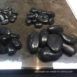 Natural Polished Black Pebble for Garden and Landscape