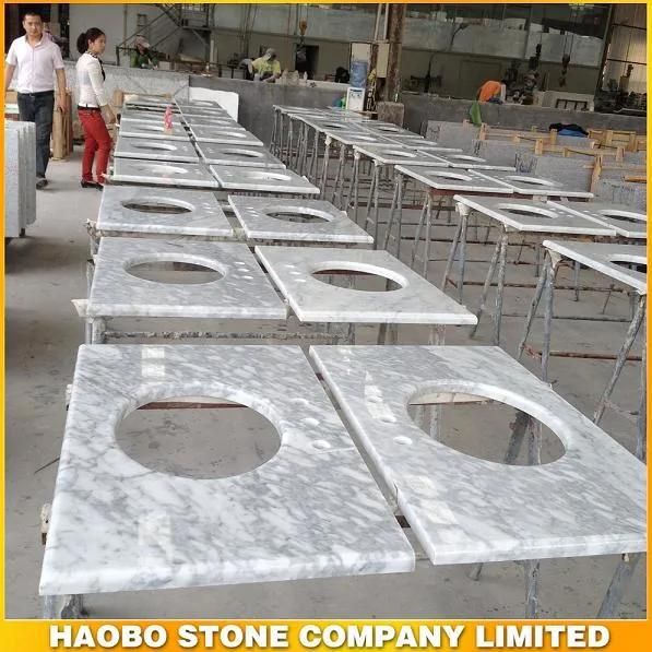 Carrara White Marble Used Bathroom Vanity Top
