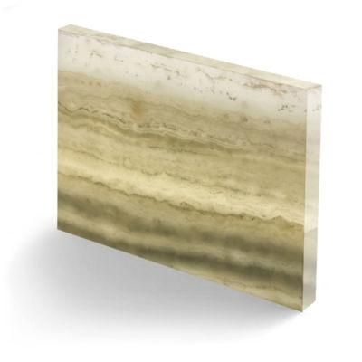 Modern Polished Resin Artificial Stone Alabaster Panel for Candle Holder