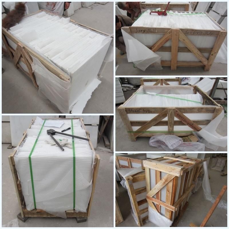 High Quality Pure White Crystal Marble Tiles/Slabs/Windowsills/Stairs Polished for Decoration