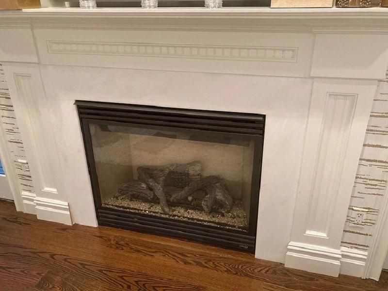 White Marble Fireplace Mantels for Room