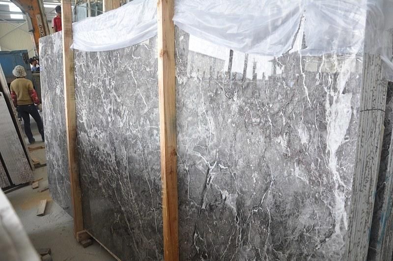 Hot Selling China Capuccino Gray Marbles Slab Tiles