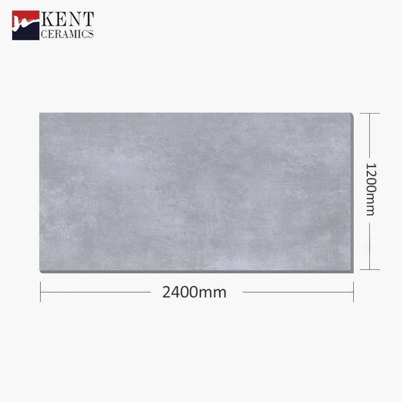 Light Grey Soft Polihsed Artificial Stone Slab 1200*2400mm