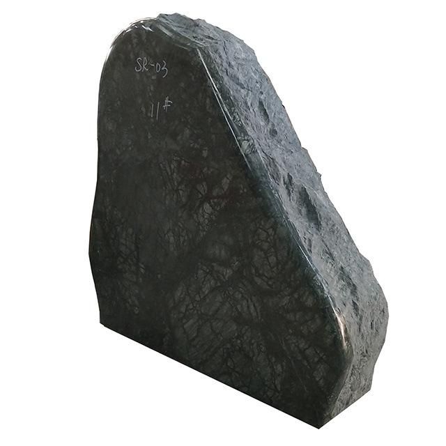 Custom Solid Picasso Green Marble Memorial Headstone for Cemetery