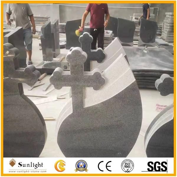 Fast Delivery Quality Assurance G654 Padang Dark Black Granite Tombstone/Monument