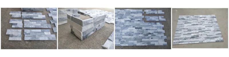 Grey Cloud Quartzite Stone Panel Ledgestone for Wall Cladding