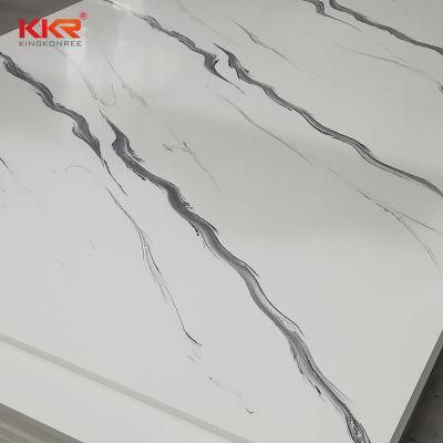 Durable Marble Vein Solid Surface Acrylics Slabs for House Decoration