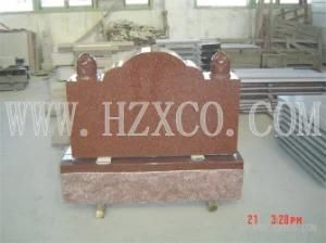 Red Granite Gravestone Headstone Amerial Styles