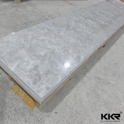 12mm Glacier White Artificial Stone Solid Surface Sheet for Countertop Kitchentop