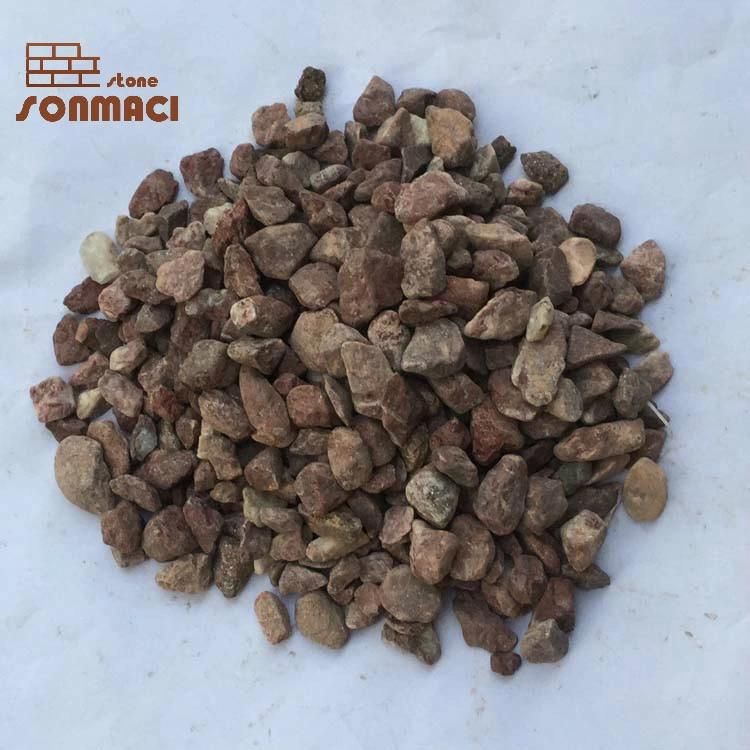 Landscaping Crushed Red Gravel Machine Pebble Stone