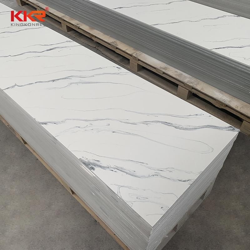 Texture Marble Acrylic Solid Surface Sheet Apply to Kitchentop Tabletop