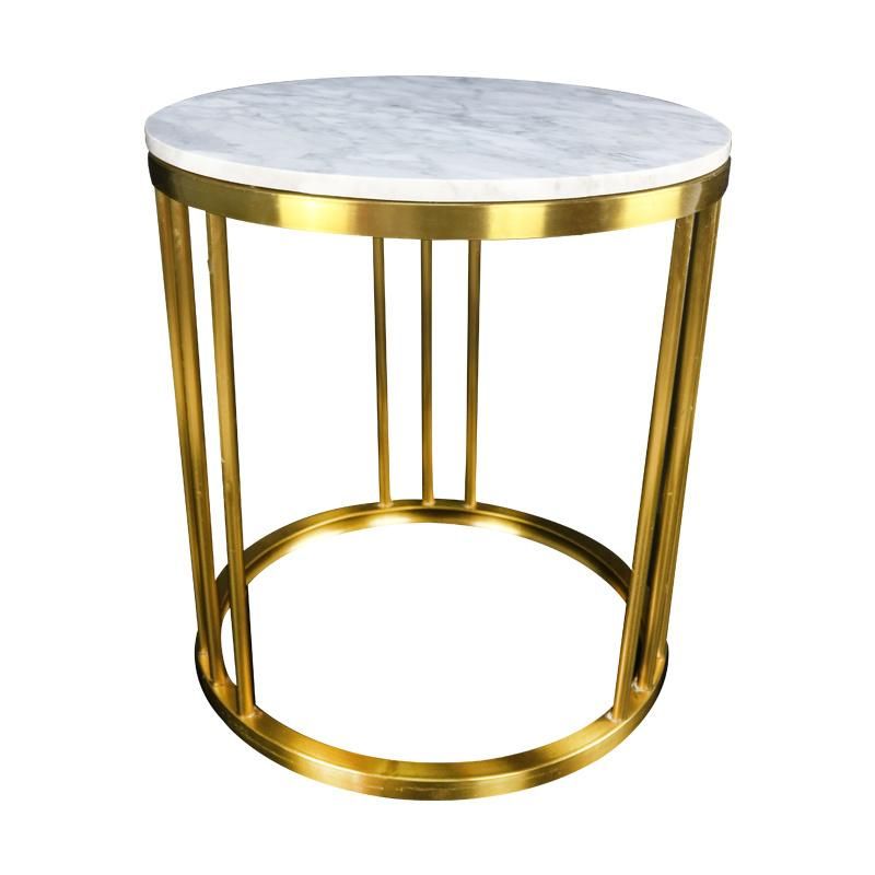 High Quality Luxury Modern Stainless Steel Living Room Furniture Marble Stone Countertop Marble Table Dining Table Coffee Tables