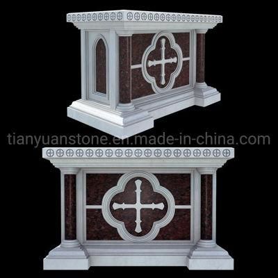 Customized Hand Carved Marble Church Pulpit