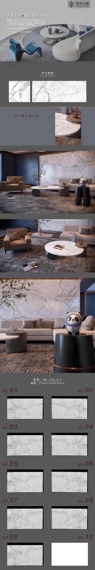 Nautral White Marble Calaeatta Slab Tiles Table