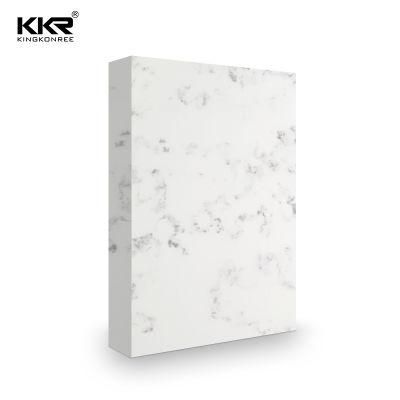 Artificial Stone 12mm Acrylic Carrara White Solid Surface Slabs for Countertops