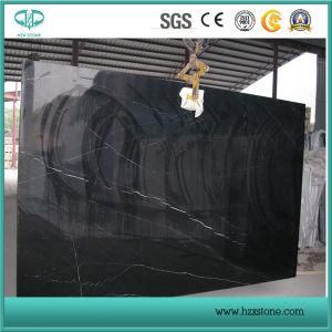 Honed/Polished/Brushed/Antique Black Nero Marquina Slabs and Tiles