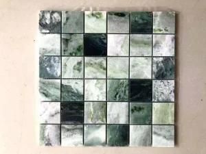 Polished Green Color Raggio Verde Mosaic