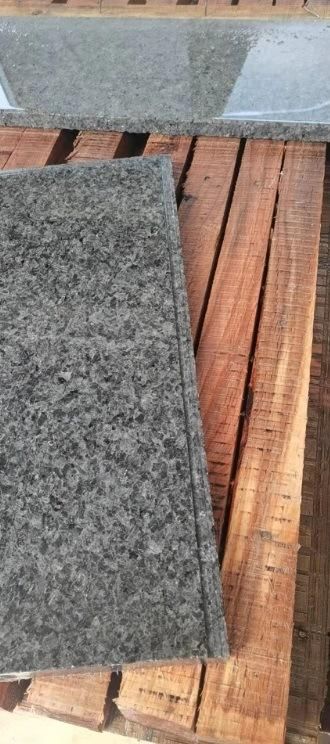 Ice Dark Blue Natural Grey Blue Granite Half Slabs Tiles
