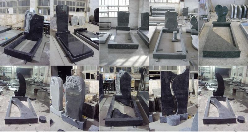 Germany Style Marble/Granite Headstone for Graves for European Style Tombstones and Monuments