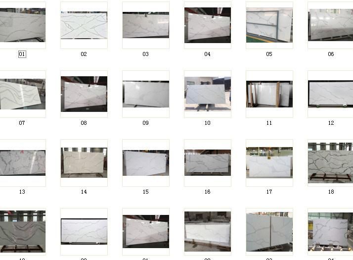 Prefab White Quartz Stone Kitchen Benchtop for Kitchen Trend