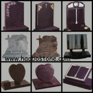 Green Granite Headstone