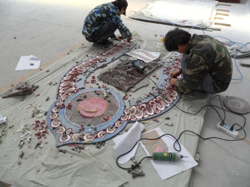 Classic Marble Patterns Waterjet Medallion Floor Tiles Natural Stone Factory Direct Sale
