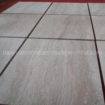 Popular Iran White Beige Travertine Tile for Project