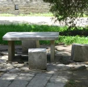 Customizable Factory Supply Outdoor Granite Stone Garden Bench