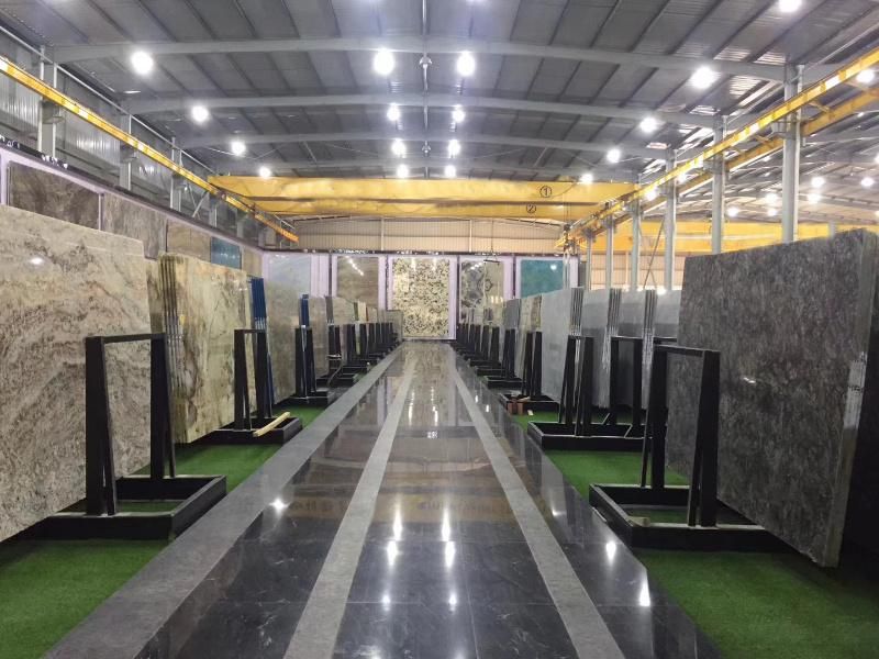 Black Granite Titanium/ Black and Gold Slabs for Counter Tops and Leather Wall