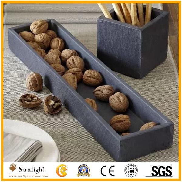 High Quality Slate Stone Sushi Plates, Service Plates for Tableware