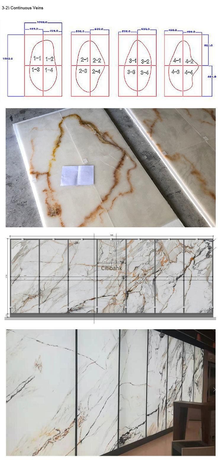 Fancy Whole White Translucent Artificial Alabaster Stone Sheets for Wall Panel