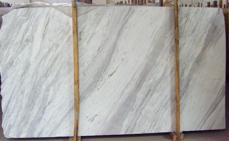 Greece Natural Stone Slab Panel Book Match Volakas White Marble Tile for Wall and Tile Decoration