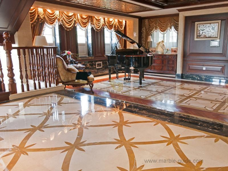 Bursa Beige Marble Emperor Gold Marble for Villa Flooring Projects