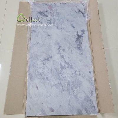 Eco-Friendly Cloudy White Interior Wall Paneling Natural Flexible and Super Light Ultra Thin Stone Veneer for Background Wall