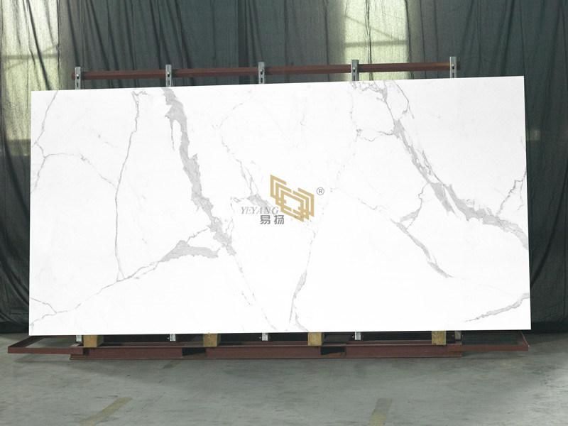 White/Grey/Black/Calacatta Marble Stone Slab for Wall/Floor/Hotel/Interior