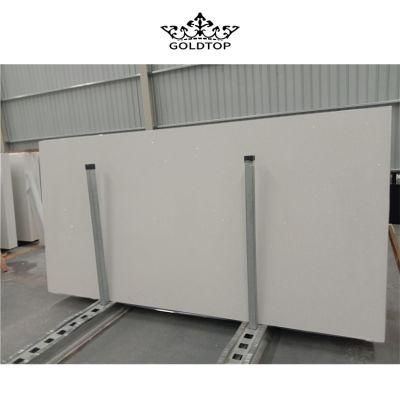 Factory Wholesale Price Artificial Stone 1001 Sparkle White Quartz Slabs for Hotel/Apartment Countertop Project