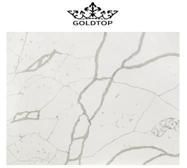 Expert White Level Calacatta Artificial Quartz for Kitchen Top Countertops