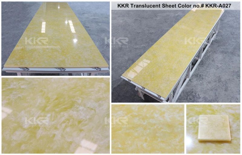 Decorative Material Artificial Stone Translucent Acrylic Solid Surface