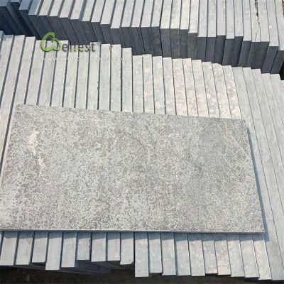 Wholesales Grey Limestone Paver Tile with Anti-Slip Flamed Finishing for Outdoor