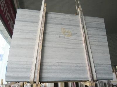 Crystal Wood White Marble Slabs for Kitchen/Bathroom/Floor/Bathroom/Wall/Countertop