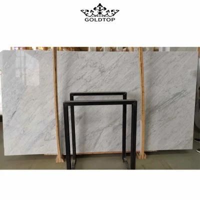 fashion Style Natural Stone Marble Slabs Carrara White Marble Slab Hotel Bathroom Countertops