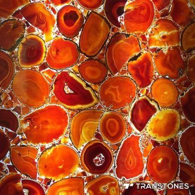 Polished Semiprecious Stone Onyx Slab Natural Agate Stone