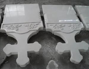 China Cemetery Marble Cross Headstone