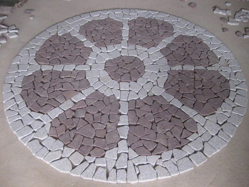 Natural Grey/Black/Red/Yellow Granite Garden/Cobble/ Cube/Flag/Kerb/Blind/Fan Shape/Paving Stones for Landscaping