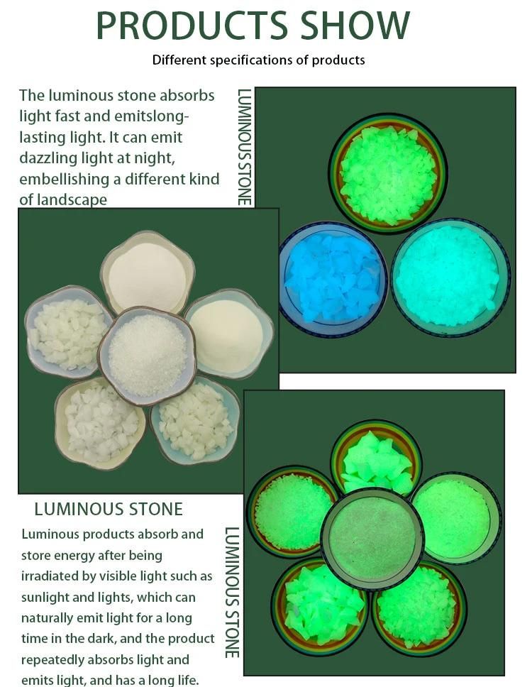High Quality Landscape Garden Glowing Luminous Stones